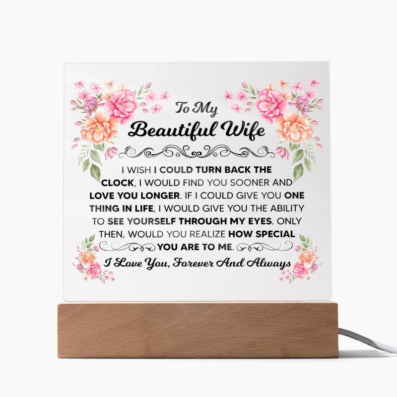 To My Beautiful Wife – Acrylic Square